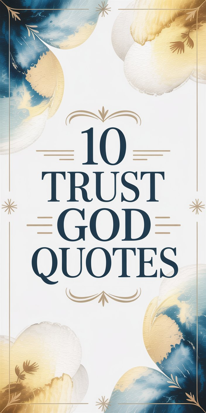 10 Trust God Quotes 10 Trust God Quotes