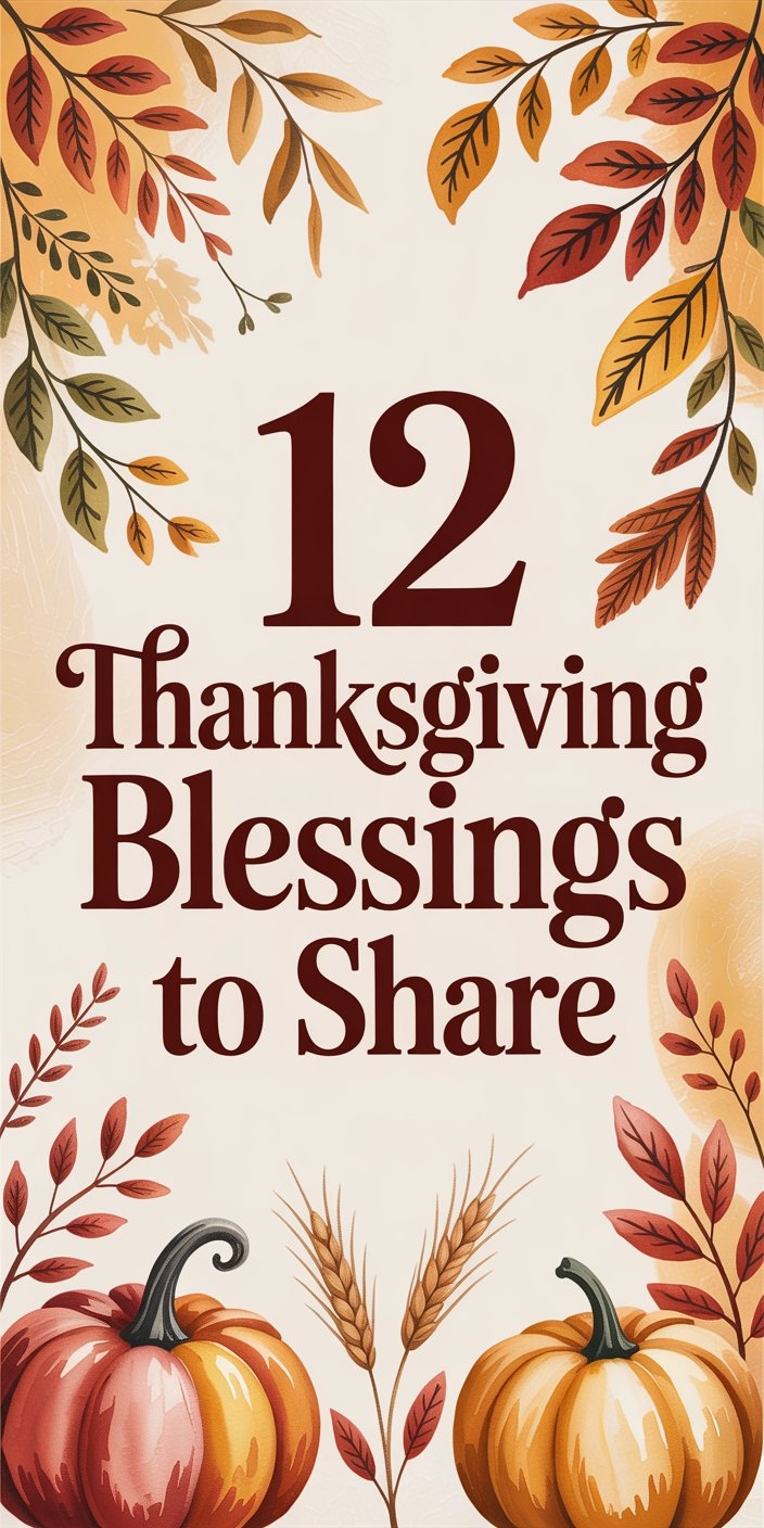 12 Thanksgiving Blessings to Share 12 Thanksgiving Blessings to Share