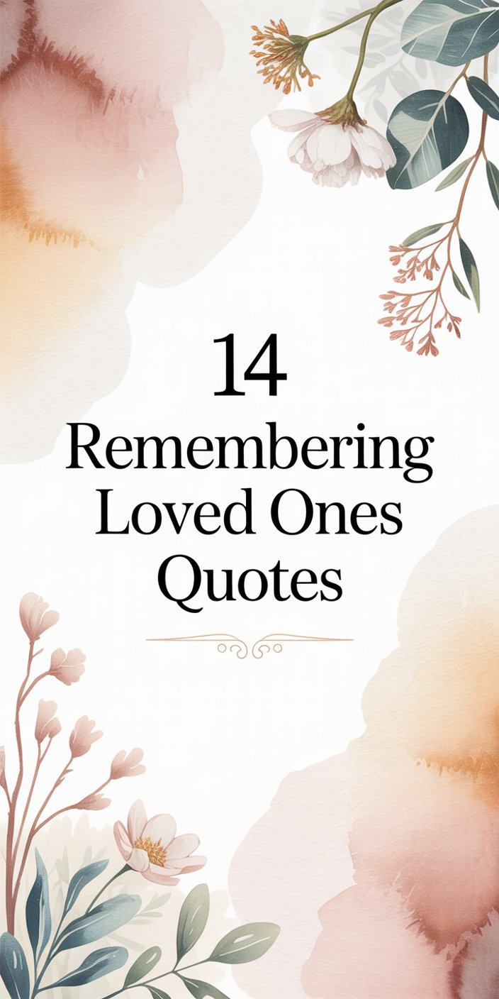 14 Remembering Loved Ones Quotes 14 Remembering Loved Ones Quotes