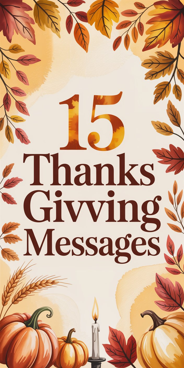 15 Thanksgiving Messages 15 Thanksgiving Messages
