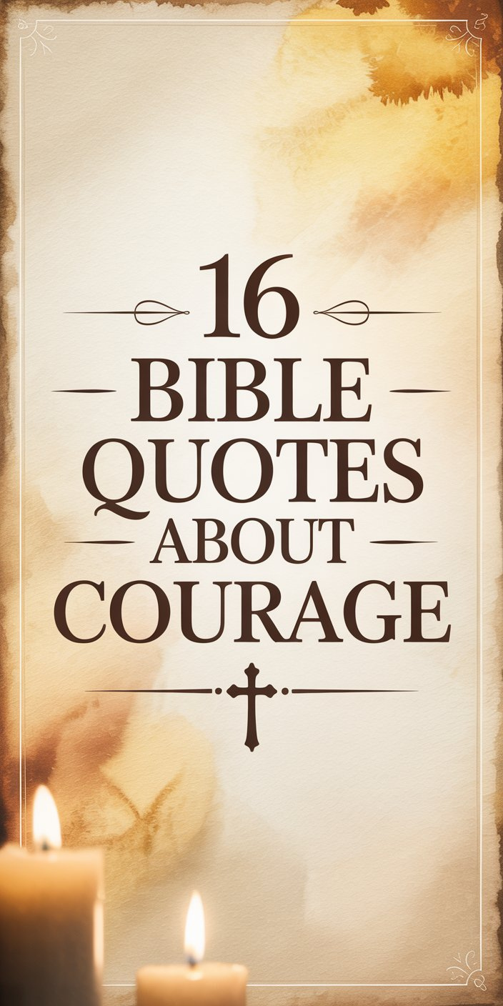16 Bible Quotes About Courage 16 Bible Quotes About Courage