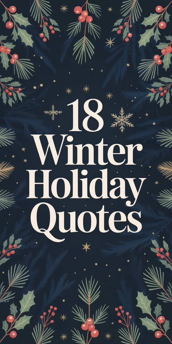 18 Winter Holiday Quotes 18 Winter Holiday Quotes