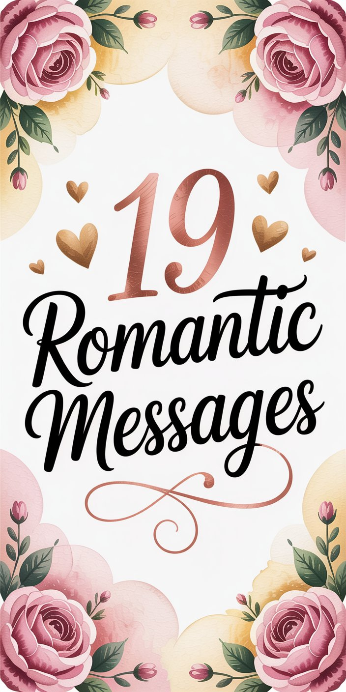 19 Romantic Messages 19 Romantic Messages