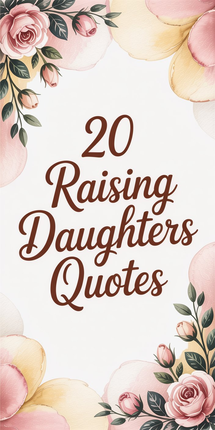 20 Raising Daughters Quotes 20 Raising Daughters Quotes