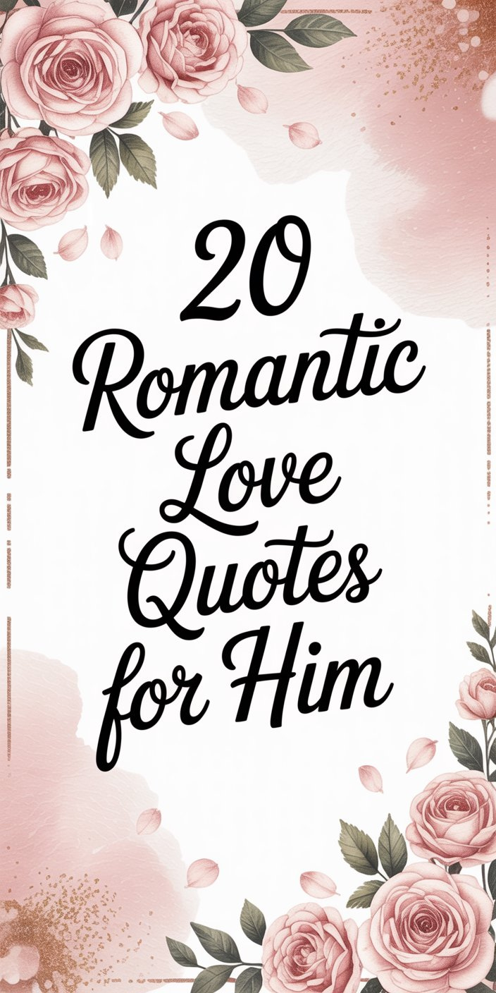 20 Romantic Love Quotes for Him 20 Romantic Love Quotes for Him