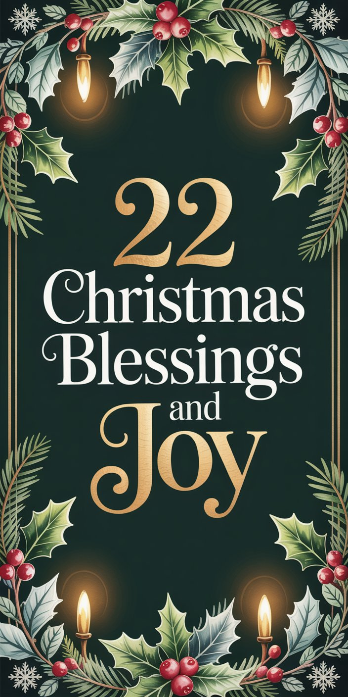 22 Christmas Blessings and Joy 22 Christmas Blessings and Joy