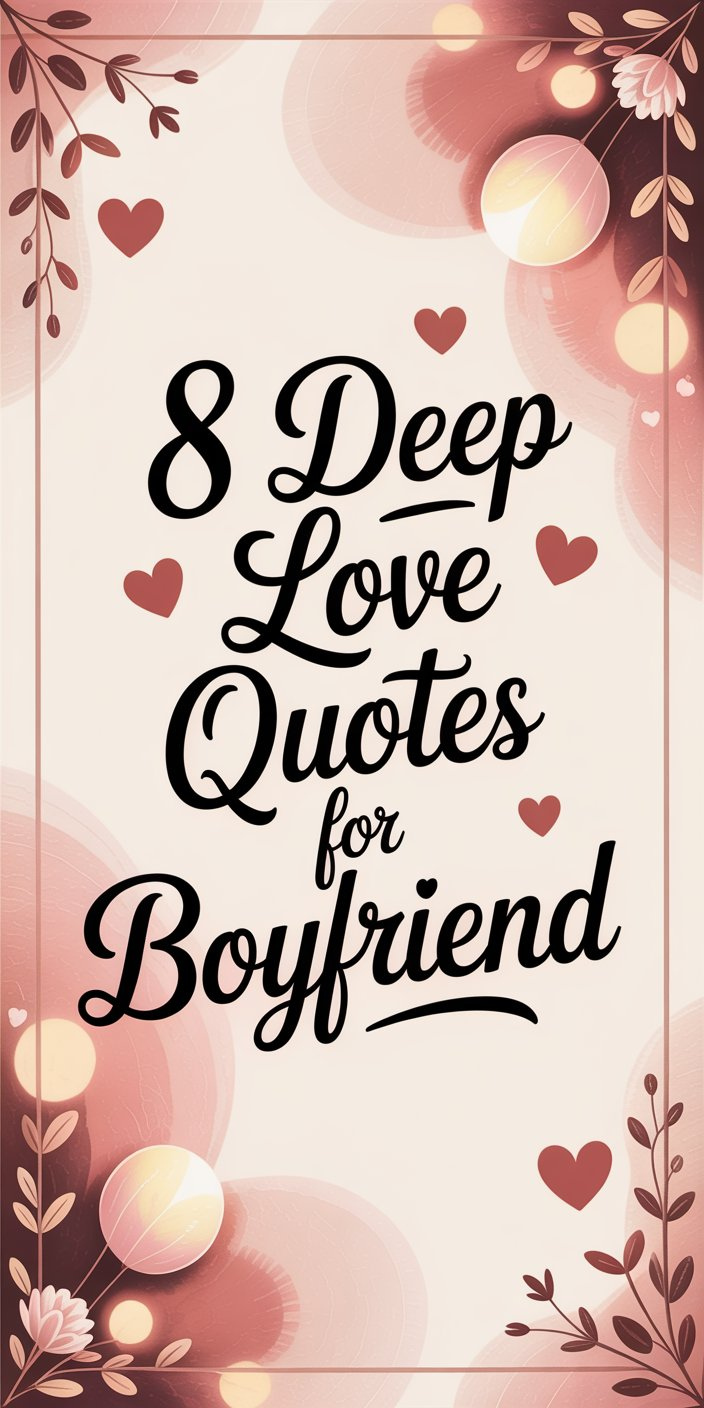 8 Deep Love Quotes for Boyfriend 8 Deep Love Quotes for Boyfriend