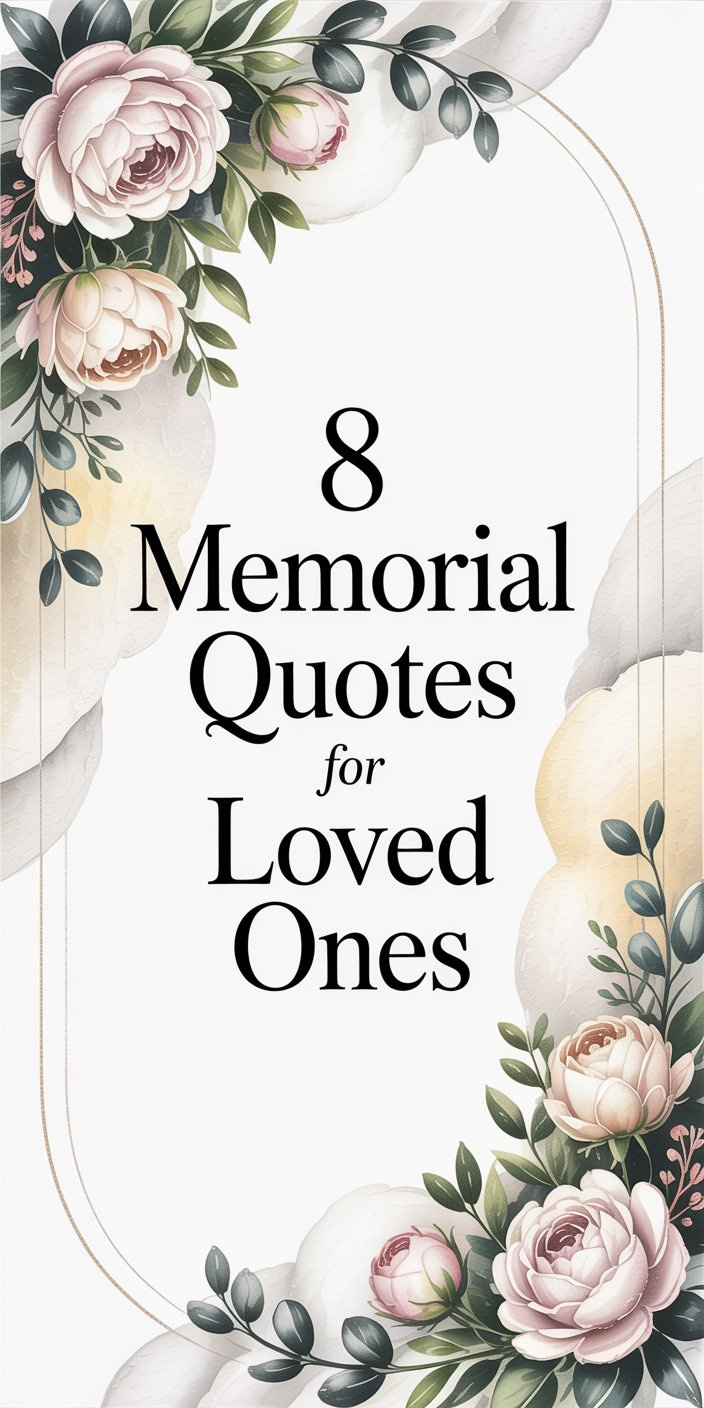 8 Memorial Quotes for Loved Ones 8 Memorial Quotes for Loved Ones