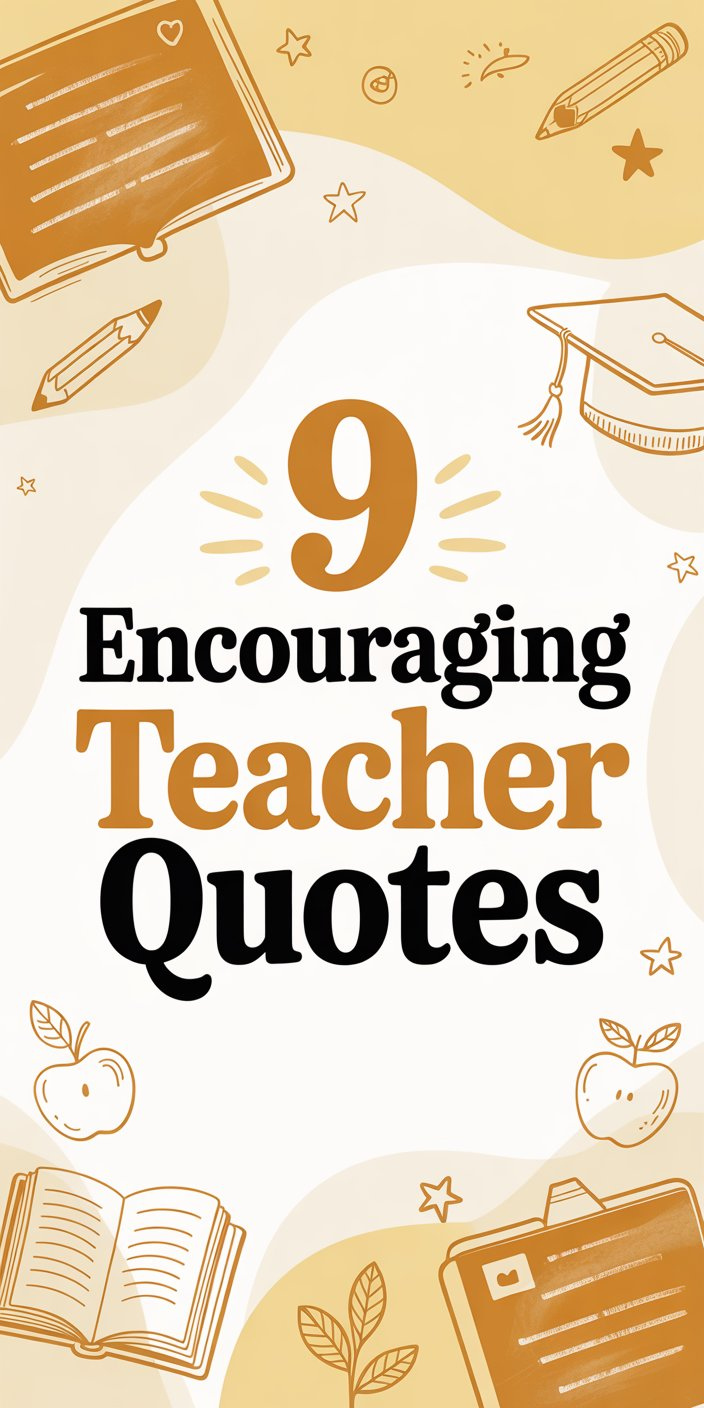 9 Encouraging Teacher Quotes 9 Encouraging Teacher Quotes
